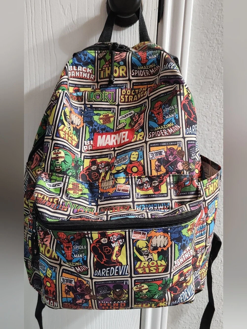 Marvel Multicolor Comic-Print  Backpack